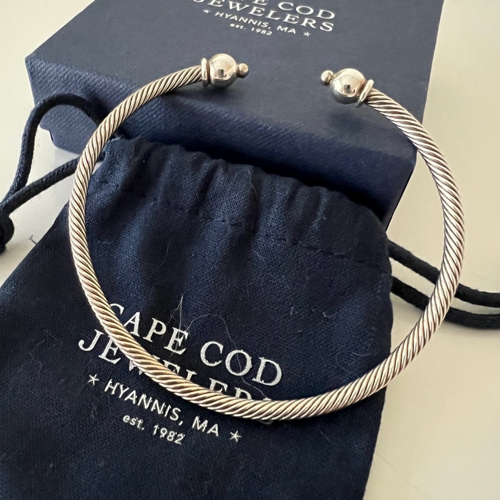 Cape Cod Silver Double Ball Bracelet size 8